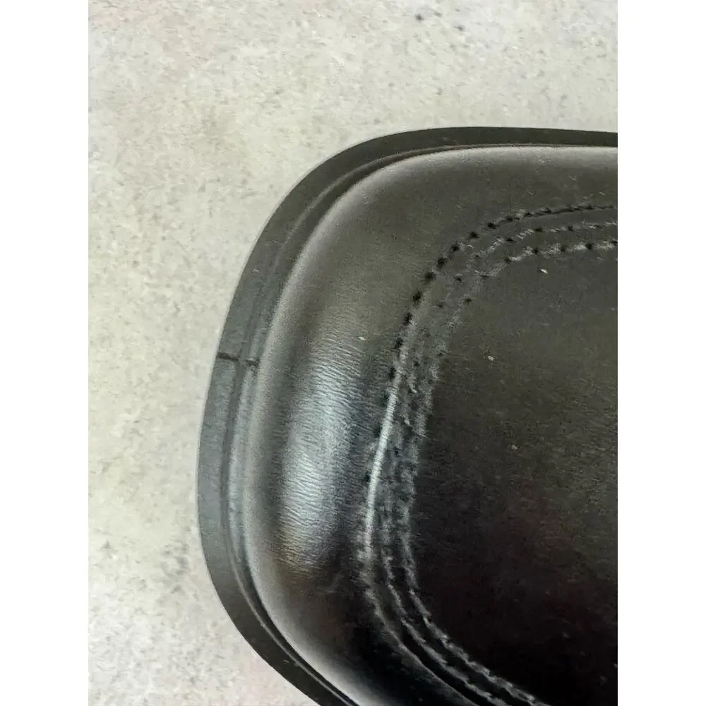 ECCO Helsinki 2 Men Black Leather Apron Toe Oxford Dress Shoes EU 43 US 9-9.5